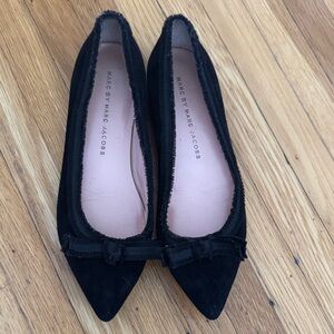 Marc by Marc Jacobs suede pointy ballet flat